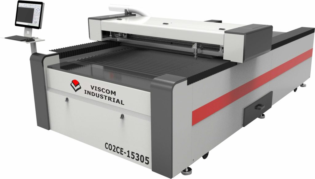 Viscom Industrial CO2CE-15305 – Ipari CO₂ Lézeres Vágó- és Gravírozógép, 1500×3000 mm