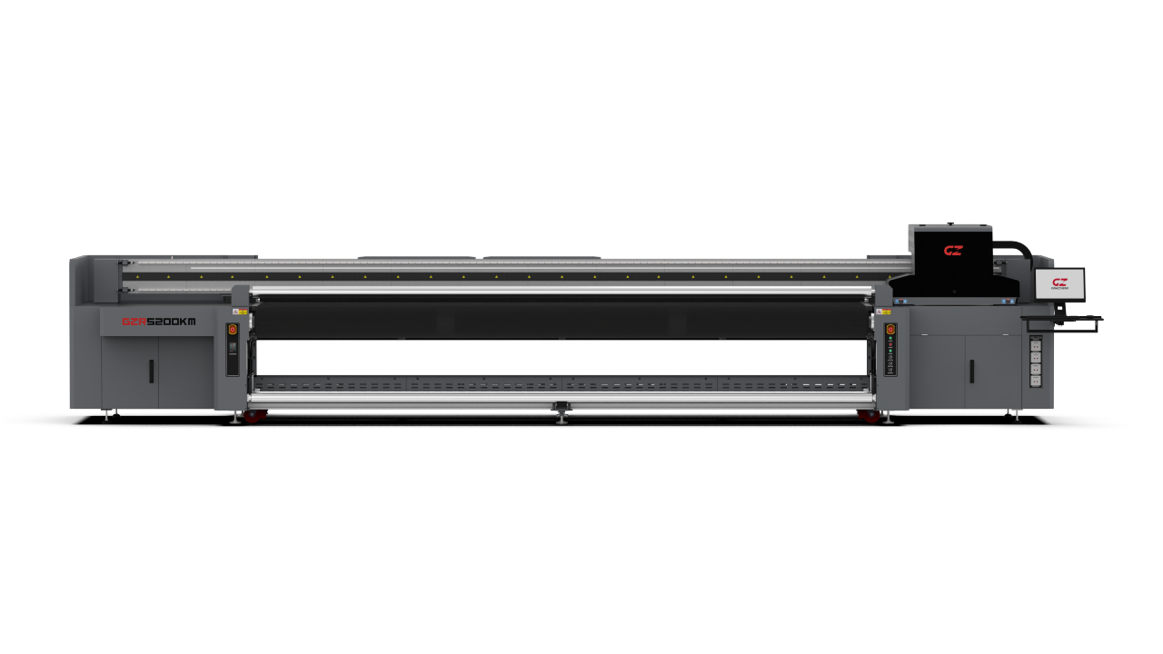 Imprimanta hibrid UV LED Gongzheng GZR5200KM 5.2m Imprimanta hibrid UV LED Gongzheng GZR5200KM 5.2m